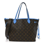 Monogram Inside Out Neverfull Bandouliere MM Gaston Blue