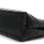 Caviar Quilted Jumbo Kelly Flap Black