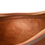 Smooth Calfskin Medium Strap Ava Triomphe Shoulder Bag Tan