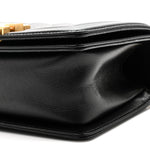 Caviar Quilted Small Boy Flap Black