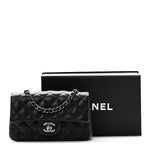 Caviar Quilted Mini Rectangular Flap Black
