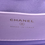 Gradient Metallic Lambskin Quilted Hobo Bag Pink Purple Green