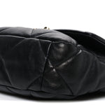 Lambskin Quilted Medium Chanel 19 Flap Black