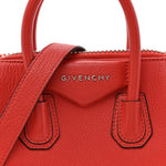 Sugar Goatskin Mini Antigona Pop Red