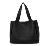 Vitello Daino Soft Large Dynamique Tote Black