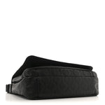 Calfskin Embossed Medusa Messenger Bag Black