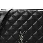 Lambskin Quilted Mini Becky Chain Bag Black