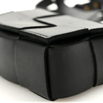 Lambskin Maxi Intreccio Candy Cassette Crossbody Bag Black