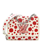 LV X YK Epi Infinity Dots Twist Shoulder Bag PM White Red