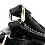 Snakeskin Large Sukey Tote Black