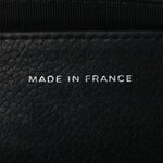 Lambskin Half Moon Wallet On Chain WOC Black