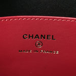 Shiny Caviar Mini Preppy Coco Shoulder Bag Black