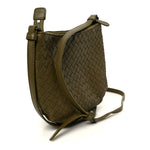 Nappa Intrecciato Crossbody Olive