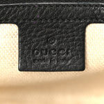 Pebbled Calfskin Medium Soho Flap Crossbody Black
