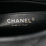 Lambskin Quilted Mini Square Flap Black