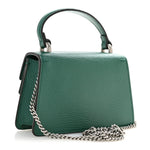 Dollar Calfskin Crystal Mini Dionysus Top Handle Bag Emerald