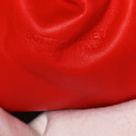 Nappa Maxi Intrecciato The Pouch Oversized Clutch Bright Red