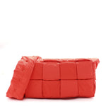 Nylon Intrecciato Padded Tech Cassette Bag Red