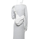 Oblique Mens Saddle Bag Grey