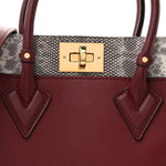 Calfskin Karung Snakeskin Mahina On My Side PM  Griotte Red
