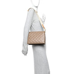 Lambskin Embossed Monogram Coussin PM Taupe