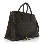 Monogram Flower Tote Black