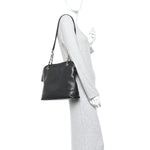 Caviar Triple CC Shoulder Bag Black