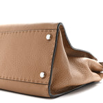 Cuoio Romano Selleria Bi-Color Large Peekaboo Iconic Satchel  Mou Deserto