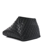 Lambskin Quilted Week End on Mars Tote Black