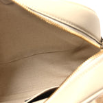 Sakai Be Green Calfskin Diagonal Stitched Small Blondie Shoulder Bag Mystic White