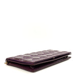 Patent Cannage Lady Dior Convertible Clutch Purple