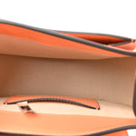 Patent Calfskin Small Tess Bag Canyon Sunset