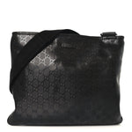 Imprime Monogram Medium Flat Messenger Bag Black