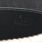 GG Supreme Monogram Web Small Flat Messenger Bag Black Grey