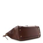 Supple Shiny Lambskin Medium New Luggage Brick
