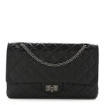 Aged Calfskin Quilted 2.55 Reissue 227 Flap Dark Grey