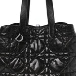 Crinkled Calfskin Macrocannage Large Toujours Black