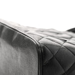 Caviar Quilted Medallion Tote Black
