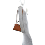 Cuoio Romano Snakeskin Selleria Mini Peekaboo Iconic Satchel Cappuccino