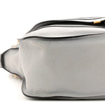 Calfskin Small Marcie Satchel Faded Blue