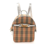 Smooth Calfskin 1983 Knight Check Link Backpack Silver