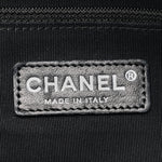 Lambskin Bubble Quilt Small Double Bowling Bag Black