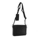 Calfskin Monogram Shadow Trio Messenger Black