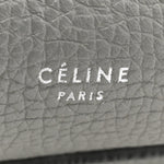 Supple Grained Calfskin Medium Big Bag Grey