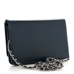 Caviar Timeless CC Wallet on Chain WOC Navy Blue