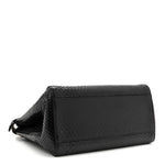 Snakeskin Nappa Mini Peekaboo Iconic Satchel Black