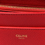 Grained Calfskin Small 16 Top Handle Bag Red