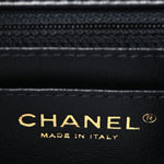 Lambskin Quilted Mini Rectangular Flap Black