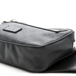 Soft GG Supreme Monogram Web Belt Bag Black Grey