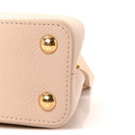 Taurillon Ostrich Capucines BB Powder Pink Beige